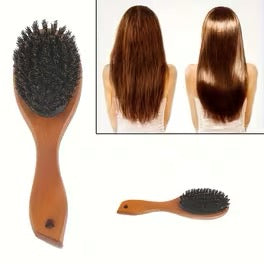 Boar Bristle Brush — Premium Shine & Smoothing